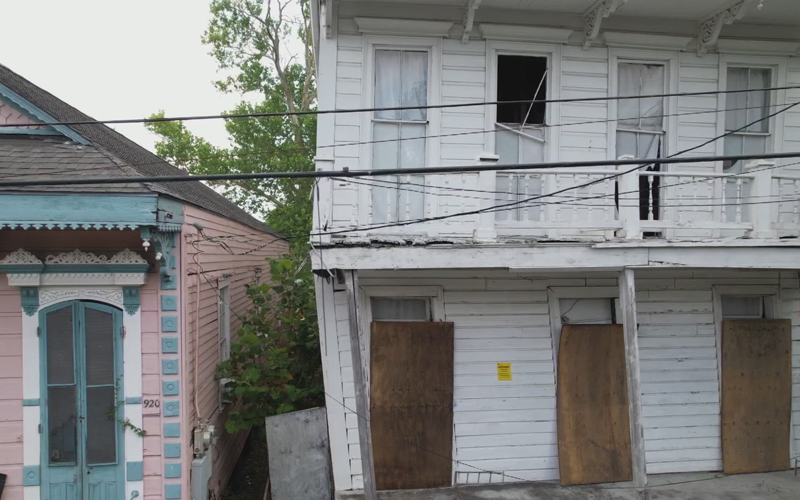Leaning House